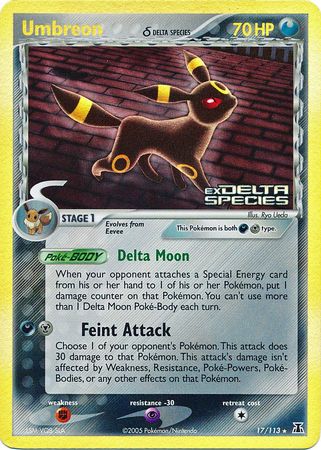 Umbreon - 17/113 - Holo Rare - Reverse Holo available at 401 Games Canada