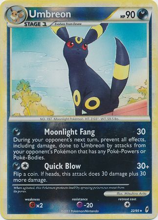 Umbreon - 22/95 - Holo Rare - Reverse Holo available at 401 Games Canada