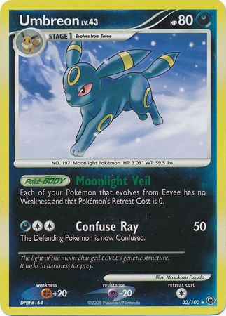 Umbreon - 32/100 - Rare - Reverse Holo available at 401 Games Canada