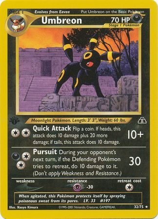 Umbreon - 32/75 - Rare - 1st Edition available at 401 Games Canada