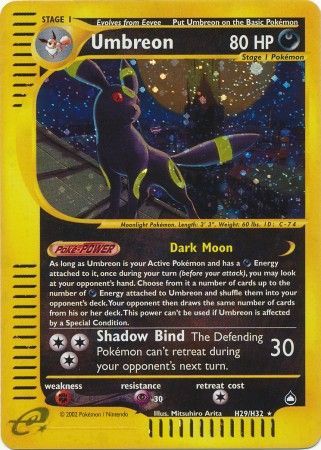 Umbreon - H29/H32 - Holo available at 401 Games Canada