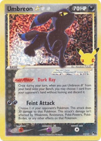 Umbreon Star - 17/17 - Ultra Rare (Classic Collection) available at 401 Games Canada