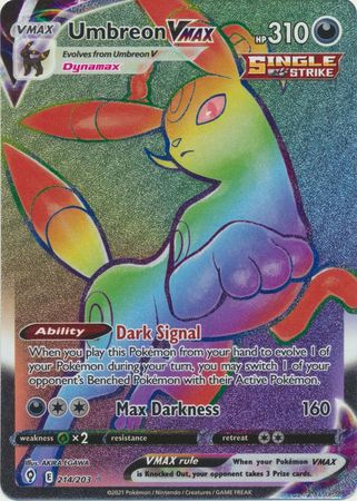 Umbreon VMAX - 214/203 - Hyper Rare available at 401 Games Canada