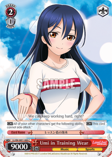 Umi in Training Wear - LL/EN-W01-089 - Common available at 401 Games Canada