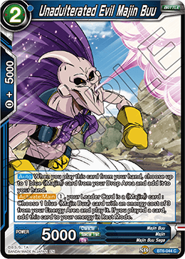 Unadulterated Evil Majin Buu - BT6-044 - Common (FOIL) available at 401 Games Canada