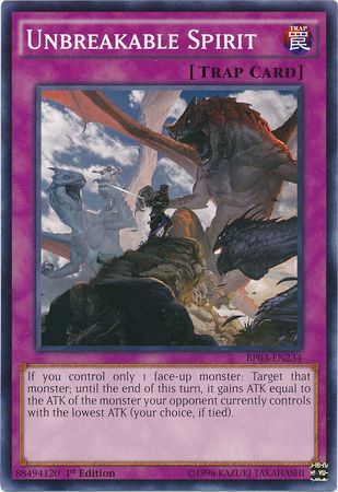 Unbreakable Spirit (Shatterfoil) - BP03-EN234 - Shatterfoil Rare - 1st Edition available at 401 Games Canada