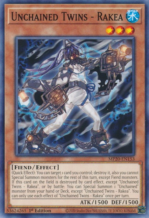 Unchained Twins - Rakea - MP20-EN153 - Common - 1st Edition available at 401 Games Canada
