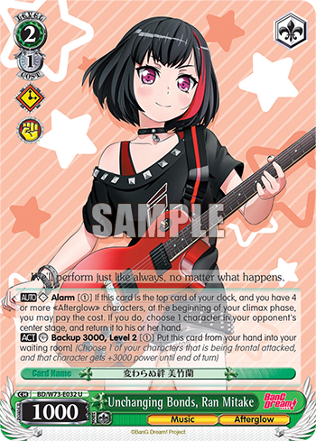 Unchanging Bonds, Ran Mitake - BD/W73-E032 - Uncommon available at 401 Games Canada