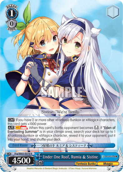 Under One Roof, Rumia & Sistine - Fra/W65-E078 - Rare available at 401 Games Canada