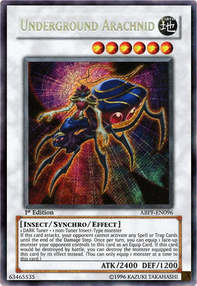 Underground Arachnid - ABPF-EN096 - Secret Rare - 1st Edition available at 401 Games Canada