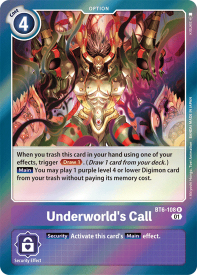 Underworld's Call - BT6-108 - Rare available at 401 Games Canada