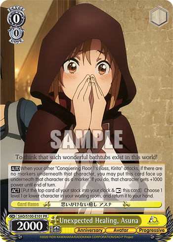 Unexpected Healing, Asuna - SAO/S100-E101 - Promo available at 401 Games Canada