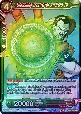 Unfeeling Destroyer Android 14 - BT3-071 - Uncommon (Foil) available at 401 Games Canada