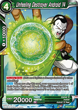 Unfeeling Destroyer Android 14 - BT3-071 - Uncommon available at 401 Games Canada