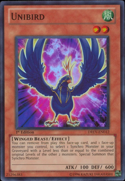Unibird - DREV-EN012 - Super Rare - 1st Edition available at 401 Games Canada