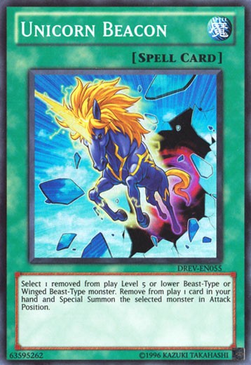 Unicorn Beacon - DREV-EN055 - Super Rare - Unlimited available at 401 Games Canada