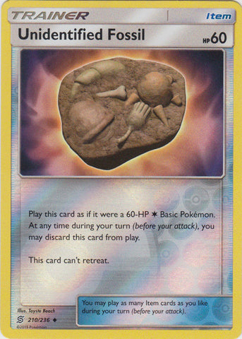 Unidentified Fossil - 210/236 - Uncommon - Reverse Holo available at 401 Games Canada