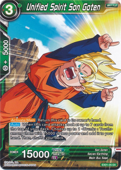 Unified Spirit Son Goten - EX01-05 - Expansion Rare available at 401 Games Canada