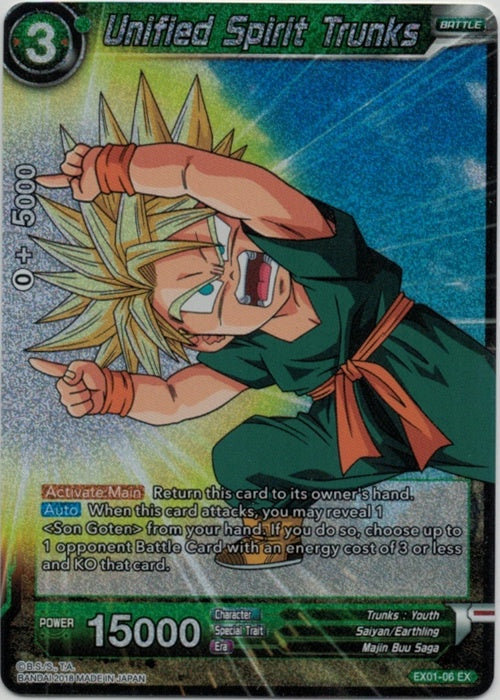 Unified Spirit Trunks - EX01-06 - Expansion Rare (Foil) available at 401 Games Canada