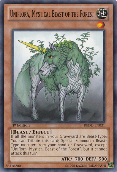 Uniflora, Mystical Beast of the Forest - REDU-EN031 - Common - 1st Edition available at 401 Games Canada