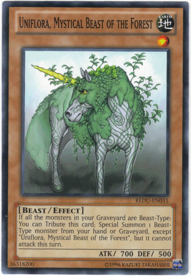 Uniflora, Mystical Beast of the Forest - REDU-EN031 - Common - Unlimited available at 401 Games Canada