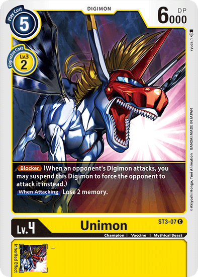 Unimon - ST3-07 - Common available at 401 Games Canada