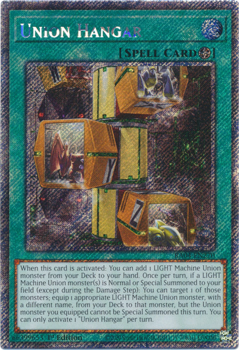 Union Hangar (Platinum Secret Rare) - RA04-EN270 - Platinum Secret Rare - 1st Edition