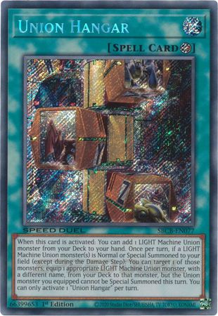 Union Hangar - SBCB-EN077 - Secret Rare - 1st Edition available at 401 Games Canada