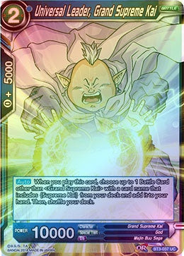 Universal Leader Grand Supreme Kai - BT3-037 - Uncommon (Foil) available at 401 Games Canada