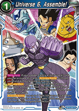 Universe 6, Assemble! - BT15-057 - Rare available at 401 Games Canada