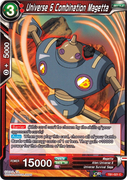 Universe 6 Combination Magetta - TB1-021 - Common available at 401 Games Canada