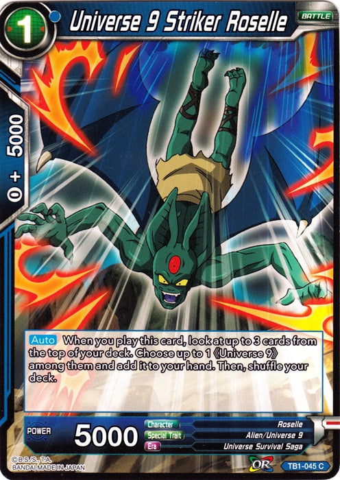 Universe 9 Striker Roselle - TB1-045 - Common available at 401 Games Canada