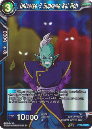 Universe 9 Supreme Kai Roh - TB1-034 - Common (Reprint) (Foil) available at 401 Games Canada