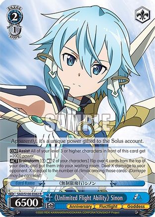 "Unlimited Flight Ability" Sinon - SAO/S100-E082 - Rare available at 401 Games Canada