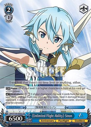 "Unlimited Flight Ability" Sinon (SR) - SAO/S100-E082S - Super Rare available at 401 Games Canada