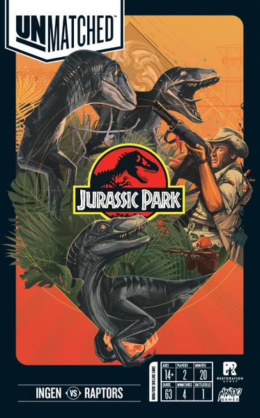 Unmatched: Jurrasic Park - Ingen Vs. Raptors available at 401 Games Canada