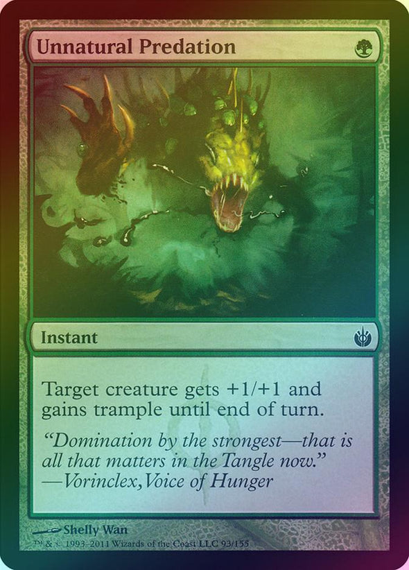 Unnatural Predation (Foil) (MBS) available at 401 Games Canada