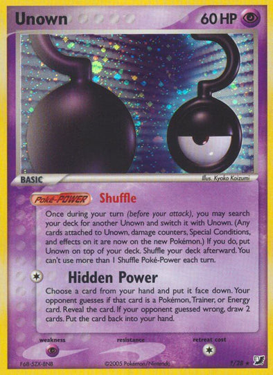 Unown ? - ?/28 - Holo Rare available at 401 Games Canada