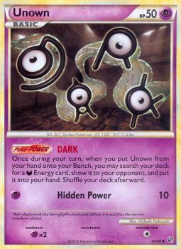 Unown - 40/90 - Uncommon available at 401 Games Canada