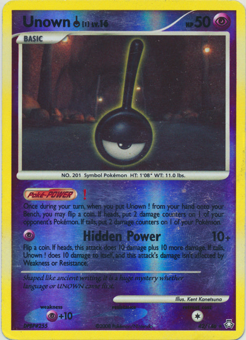 Unown ! - 42/146 - Rare - Reverse Holo available at 401 Games Canada