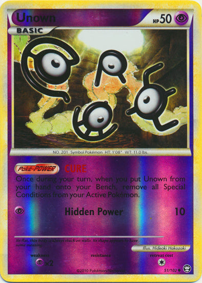 Unown - 51/102 - Uncommon - Reverse Holo available at 401 Games Canada