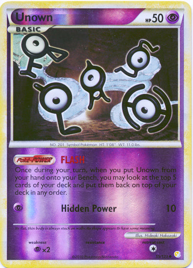 Unown - 55/123 - Uncommon - Reverse Holo available at 401 Games Canada