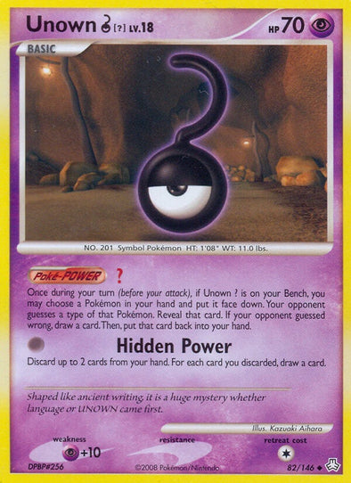 Unown ? - 82/146 - Uncommon available at 401 Games Canada