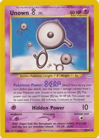 Unown B - 39/64 - Uncommon - Unlimited available at 401 Games Canada