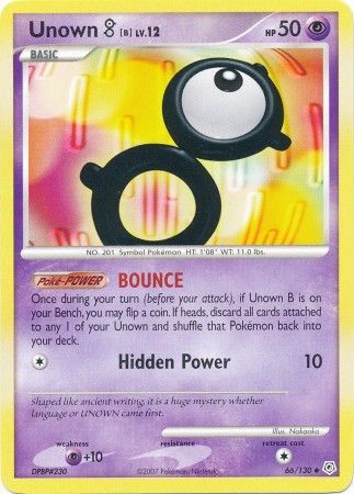 Unown B - 66/130 - Uncommon available at 401 Games Canada