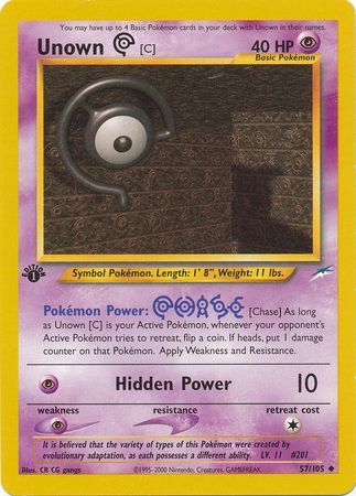 Unown C - 57/105 - Uncommon - 1st Edition available at 401 Games Canada