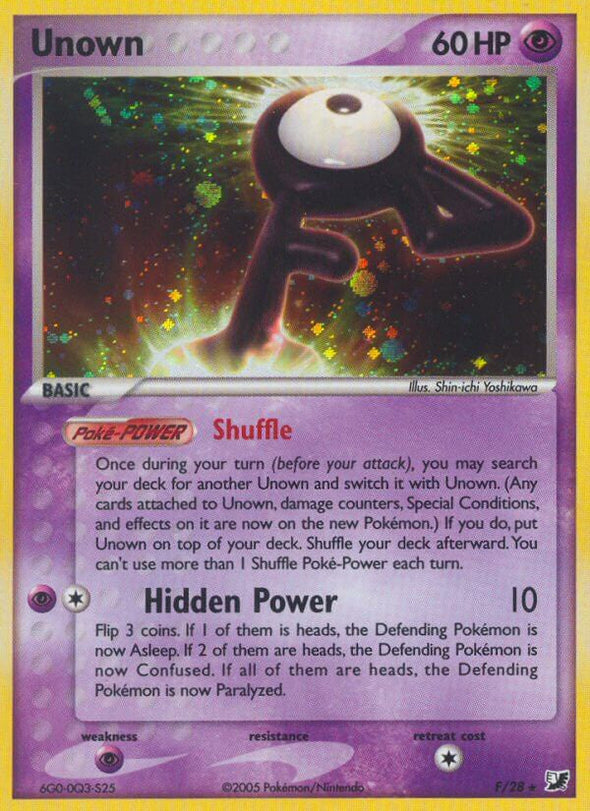 Unown F - F/28 - Holo Rare available at 401 Games Canada