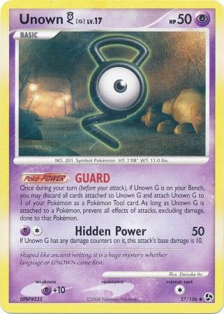 Unown G - 57/106 - Uncommon available at 401 Games Canada