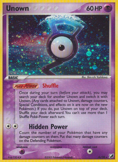 Unown G - G/28 - Holo Rare available at 401 Games Canada