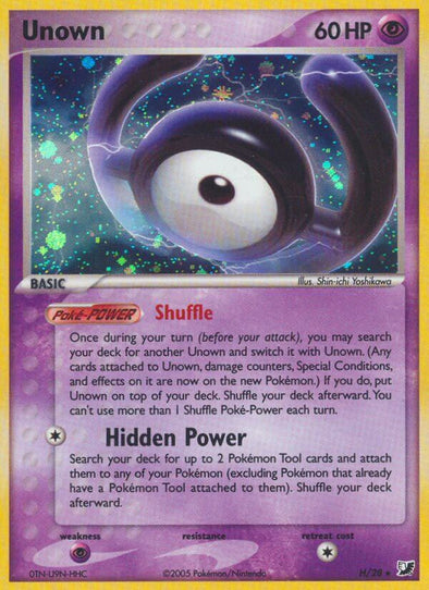 Unown H - H/28 - Holo Rare available at 401 Games Canada